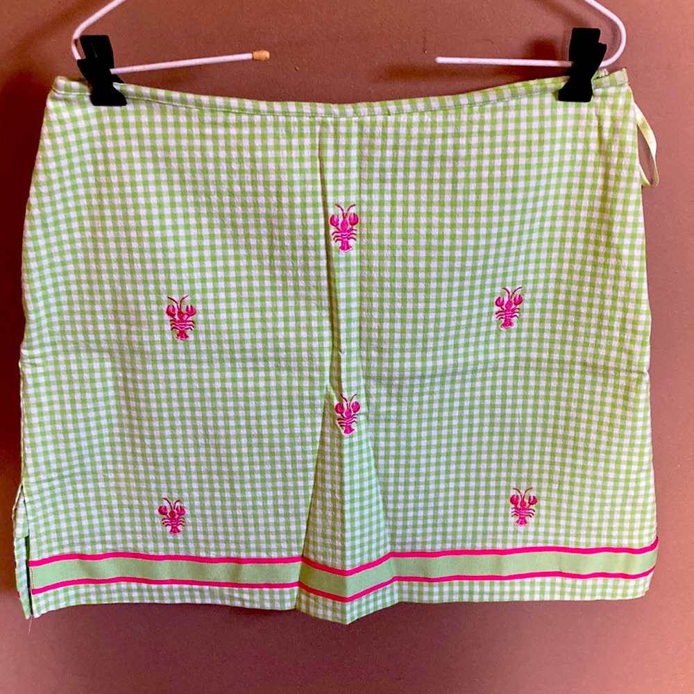 Bamboo traders checked skort.